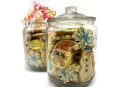 Jumbo Glass Cookie Jar (Large Cut-Outs)